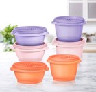 Tupperware 12-piece Heritage Mini Storage Bowl Set-multicolor Sheer - New