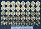 Complete Presidential Dollar Set All 80 Bu Philadelphia   Denver Coins 2007-2020