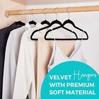 Premium Velvet Hangers 50 Pack  Non-slip Flocked Felt Hangers  Sturdy Clothes Ha
