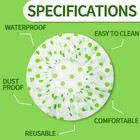 Waterproof Bath Caps Women Reusable Large Shower Caps Elastic Band Hair Hat