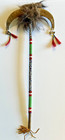 Antique Native American Sioux Indian Beaded Horn Dance Wand  1870s-1900  Lot 2