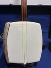 Japanese Shamisen Hard Case Set Music 3string Instrument Beginner Gold Blue Bag