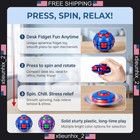 Fidget Stress Ball Rotating Toy For Focus And Relaxation  6 Bright Colors