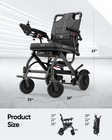 32lb Foldable Lightweight Electric Wheelchair Intelligent For Adults Airline Fda