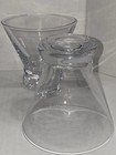 Set Of 2 Joyjolt Stemless Martini Cosmo Glasses 4  Clear Crystal Glass