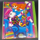 Vintage Lisa Frank 3 Ring Binder Poodle Frog Princess Casey Candy Neon 90s Retro