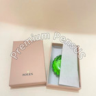 Rolex Green Crystal Triplock Crown Paperweight Italian Murano Glass Salviati
