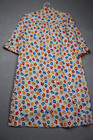 Vintage Sears At Home Wear Housecoat Womens Flower Power Floral Snap Button Usa