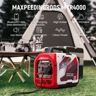 4000 Watt Inverter Generator Lightweight Super Quiet Gas Powered With Bluetooth