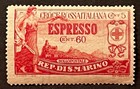Travelstamps  San Marino Italian Red Cross Stamp Scott  e4 Espresso 60  5 Mogh