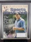 Phil Mickelson Signed Auto Sports Illustrated Magazine Cover Wooden Framed Up