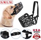 Large Pet Dog Basket Muzzle Mouth Cover Mesh Cage Nobarking Biting Chewing Tool