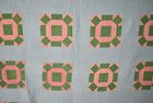 Wonderful Vintage 1880 s  rolling Stones  Antique Quilt  19th C  Calicos 