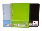 24 3 Subject Spiral Notebooks - 120 Sheets Wide Ruled - 10 5  X 8 