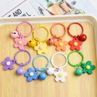 Solid Color Star Charm Keychain Cute Pendant Car Keyring Backpack Decoration