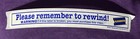 Blockbuster Vhs Sticker Please Remember To Rewind Vintage Authentic Lot Of 3