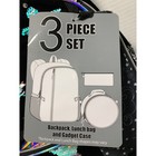 Cat Ears Backpack Set 3pc Magic Sequin Stars With Lunch Bag School Tote New Nwt