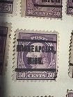 Us Scott 422-423 1912 Franklin Issues Perf 12 Watermarked Usps 50 Cent 