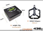 Road Mtb Bike Pedal Cnc Aluminum Flat Platform Sealed Bearing Bicycle Pedals