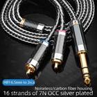 2 5 3 5 4 4 6 5mm Balanced To 2rca Male Cable For Digital Player Hifi Audio Cord