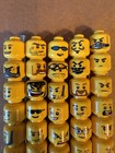 Lego 50 Yellow Minifig Heads All Different