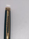 Waterman H  misph  re Pen In A Green Marble Lacquer Finish With Gold Trim