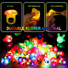 24pcs Led Light Up Bumpy Rings For Kids Adults Party Favors Flashing Finger Toys