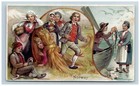 1893 Norway Fishing Clogs Arbuckle Bros Coffee Nyc Kaufmann Strauss Trade Card