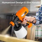 550w Electric Spray Gun Airless Hvlp Paint Sprayer Handheld Diy High Pressure