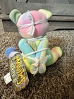 Lot Of 2 Vintage 1999 Meanies Tied The Bear Plush Series 3 Beanbag Stuffed Toys