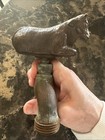 Vintage Garden Brass Cow Faucet   outdoor  farm  sheshed Decor 
