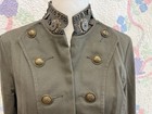 Olive Green Military Style Jacket Size 12 Debbie Shuchat