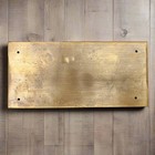 Winchester Repeating Arms Solid Brass Plaque Raised Lettering  6 75  X 3 75  