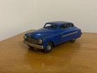 Jnf Jndicator Car Tin Toy  Vintage Wind-up Blue Germany Oa-28