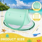 Kapeazo Baby Beach Tent  Large Pop Up Portable Sun 54 X 35 X 26 Inches  Green