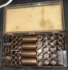 Vintage Lot Assorted Brass Bushings Bearings Sleeves Tools Kit