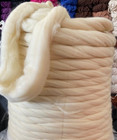 15 Lbs White Merino Wool Roving Bulk Natural Undyed Felting Spinning Chunky Yarn