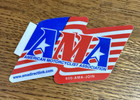     New Rare Ama American Motorcyclist Association American Flag Sticker