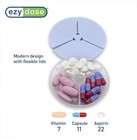 Ezy Dose Weekly  7-day  Am pm Pill Organizer  Medicine Case  Soft Rainbow
