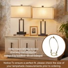 2-pack 16  X 8  X 10  Rectangle Lamp Shades For Table wall bedside Lamp  black 