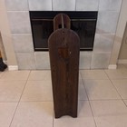 Vintage Wooden Quilt Rack W  Cut Out Hearts Country Decor Expresso Color