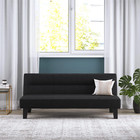 Convertible Futon Sofa Bed Sleeper Couch Loveseat Foldable Full Size Black New