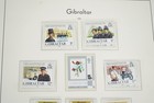Gibraltar 1980-1990s Collection Of 400  Mint Stamps Stored In Lighthouse Album