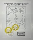 1984 Bally  Midway Granny And The Gators Pinball Machine Maintenance Tune Up Kit