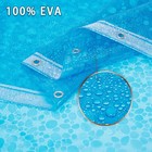 Waterproof Shower Curtain Liner 8g Eva Thick Curtain With Heavy Duty 3 Bottom   
