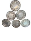 Vintage Set Of 6 Coasters Forged Aluminum Intaglio Design By Empc Floral