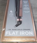 Infinitipro By Conair Rose Gold 1  Ceramic Flat Iron Hair Straightener New
