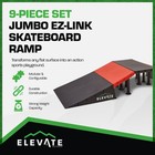 Elevate Jumbo Skateboard Ramp 9pc Set W ez-link Setup  Orange  for Parts 