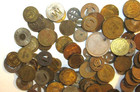 1 Lb  Lot Of Transit Transportation Trolley   Bus Tokens -  12 Approx 150 Tokens