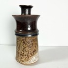 Art Pottery Studio Handmade 8 5  Candle Holder Vase Container Signed